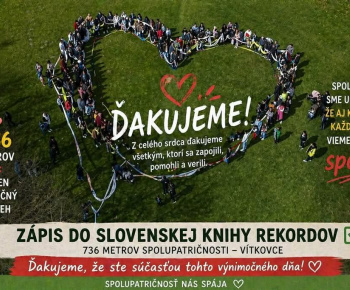 Rozvojový tím v akcii / Slovenský rekord 736metrov Spolupatričnosti - foto